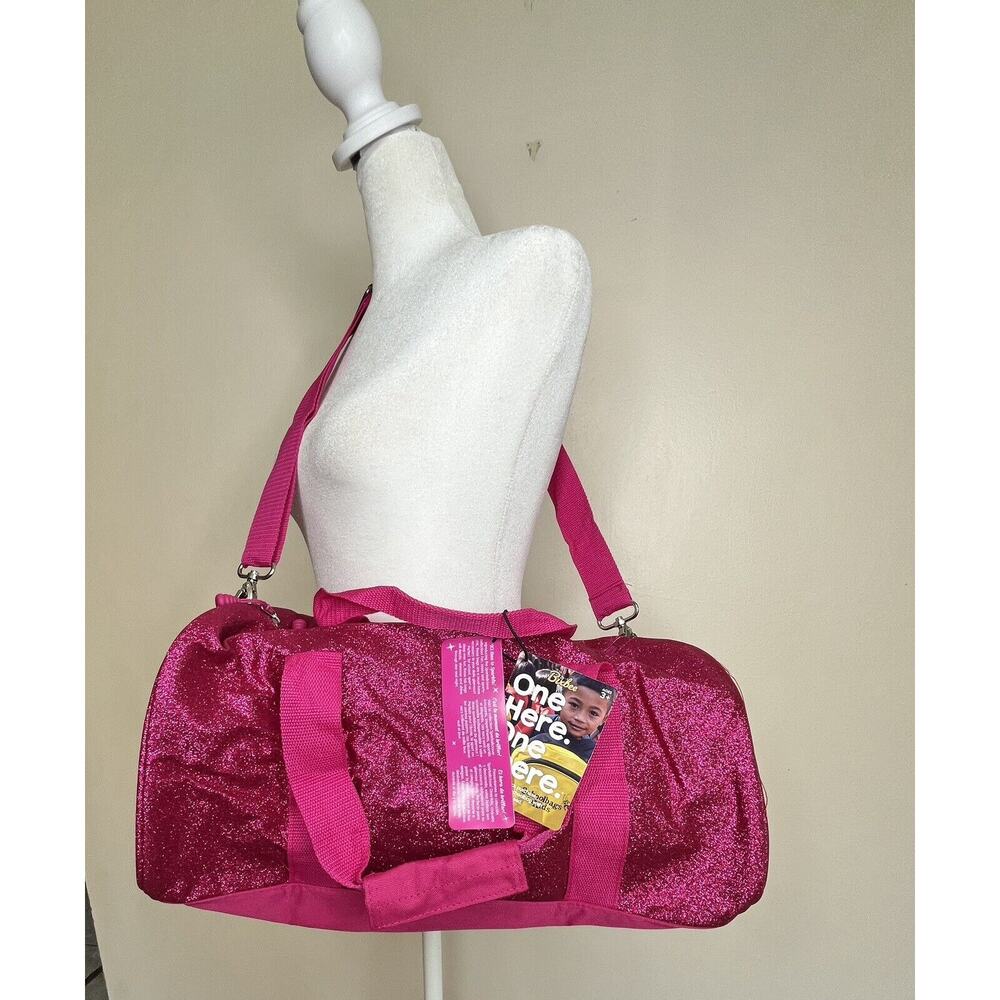 Bixbee Kids' Sparkalicious Bling Dance/Sports/Gymnastic Raspberry Lrg Duffle Bag - Picture 12 of 16